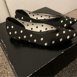 Torrid Black and White Polka Dot Flats